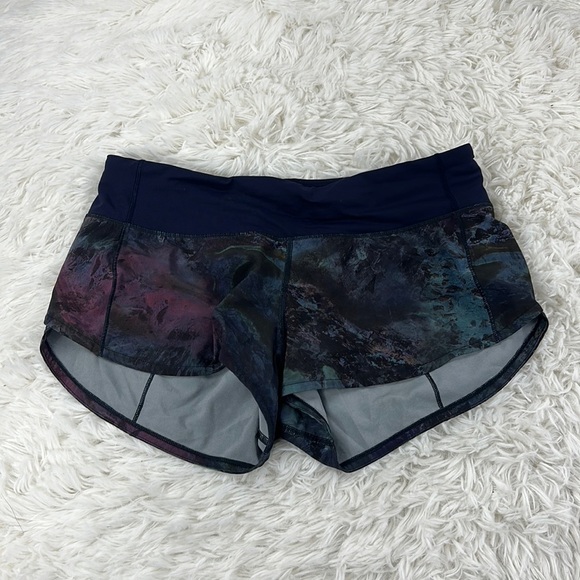 Lululemon Speed Up Short 2.5" Radiant Multi / Midnight Navy - Picture 1 of 5